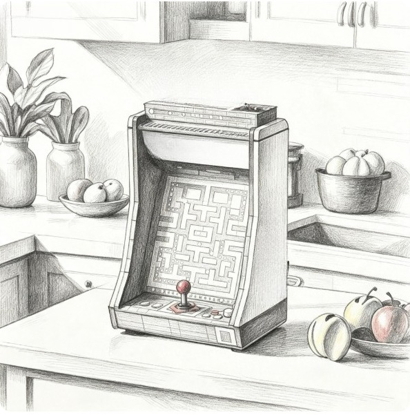 نموذج لعبة تجميع إلكترونية جدي - مراجعة Gaming Console Old School وسعره